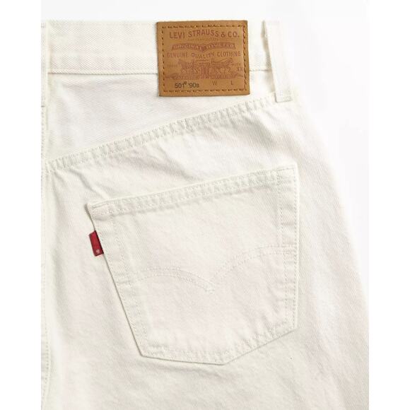 Levi’s 501 90s Denim Straight Leg Jeans in Ecru Off White Size 29 - Picture 9 of 11